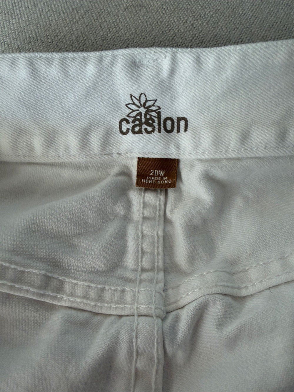 Caslon White Denim Pants - Long Shorts Or Capris size 20W